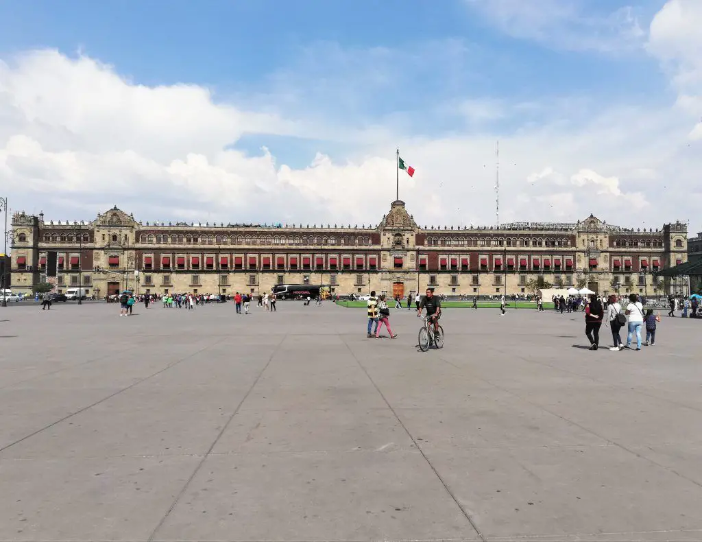 Fotografía del Zócalo de Ciudad de México.