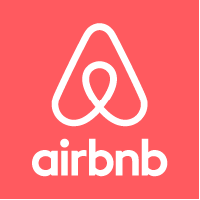Logo de la aplicación de viaje airbnb