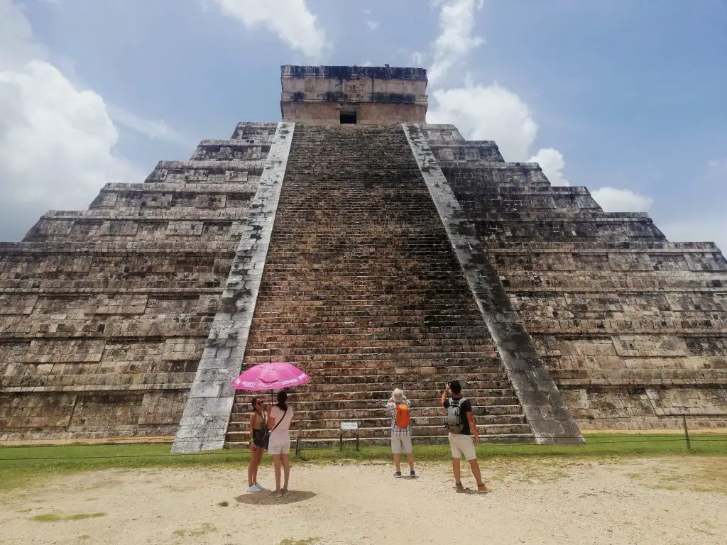 Turistas en México.