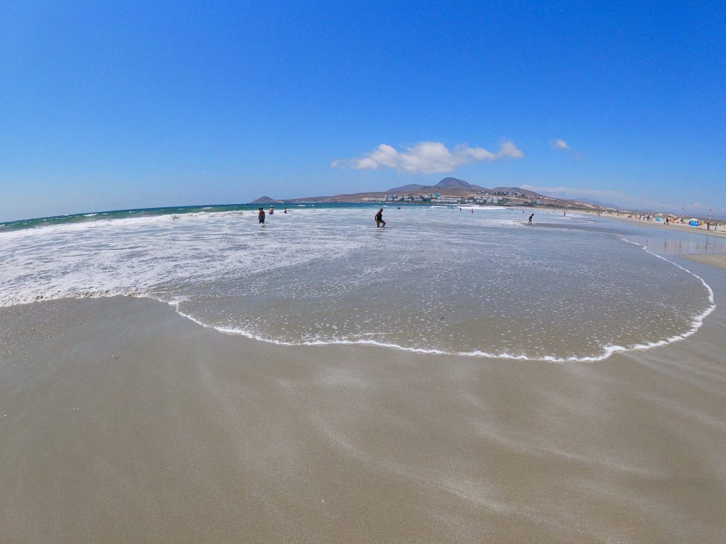 Playa Socos en enero.