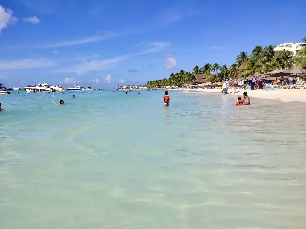 La Playa Norte de Isla Mujeres.