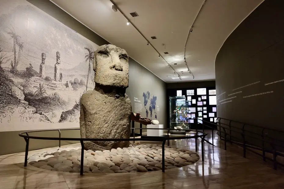 Moai del Museo Arqueológico de La Serena.