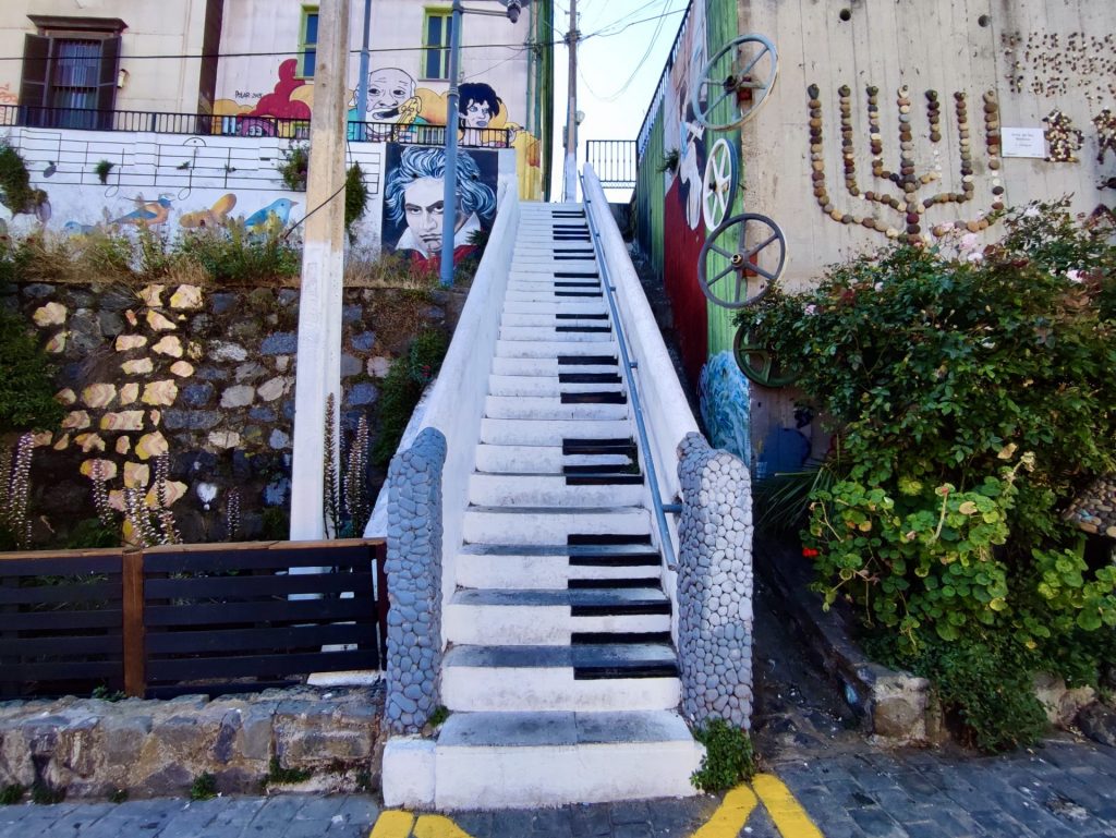 Escalera Piano de Valparaíso.