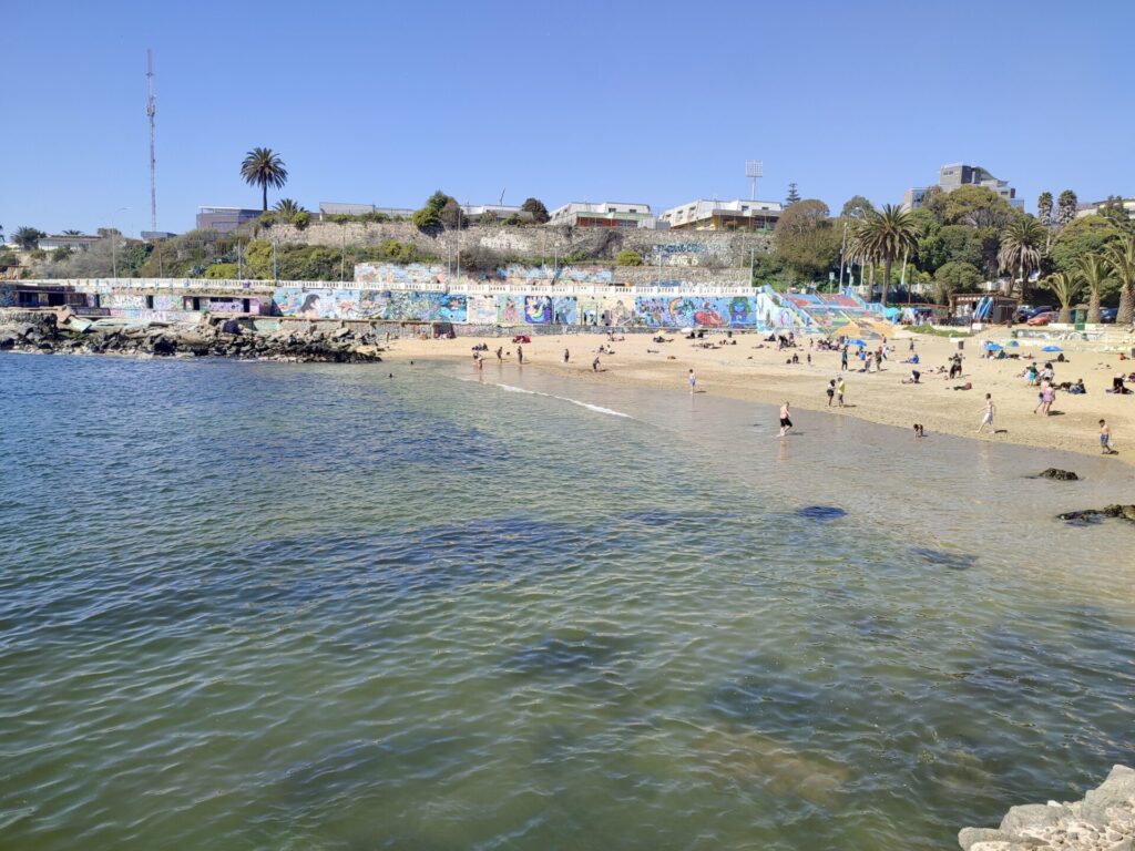 Playa Las Torpederas Valparaíso.