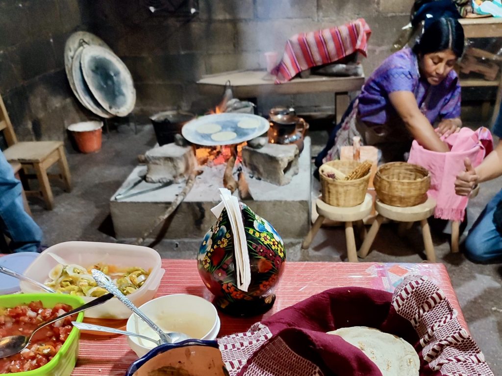 Desayuno en Zinacantán Chiapas.