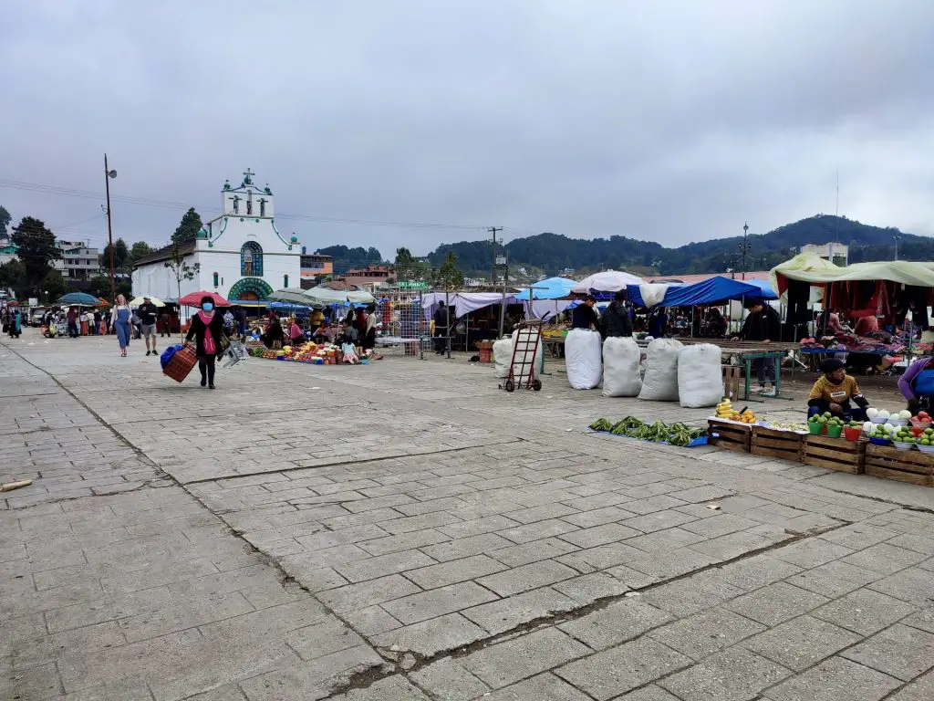 Pueblo de San Juan Chamula, Chiapas.