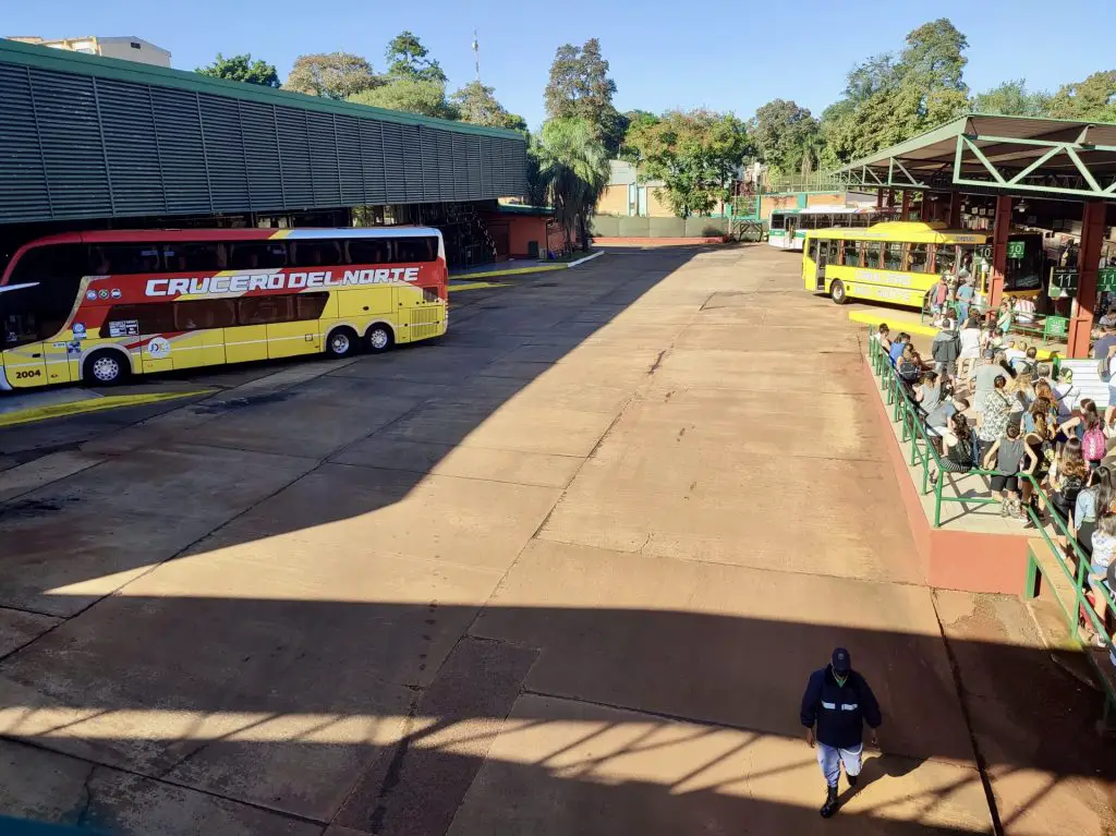 Terminal de buses de Puerto Iguazú.