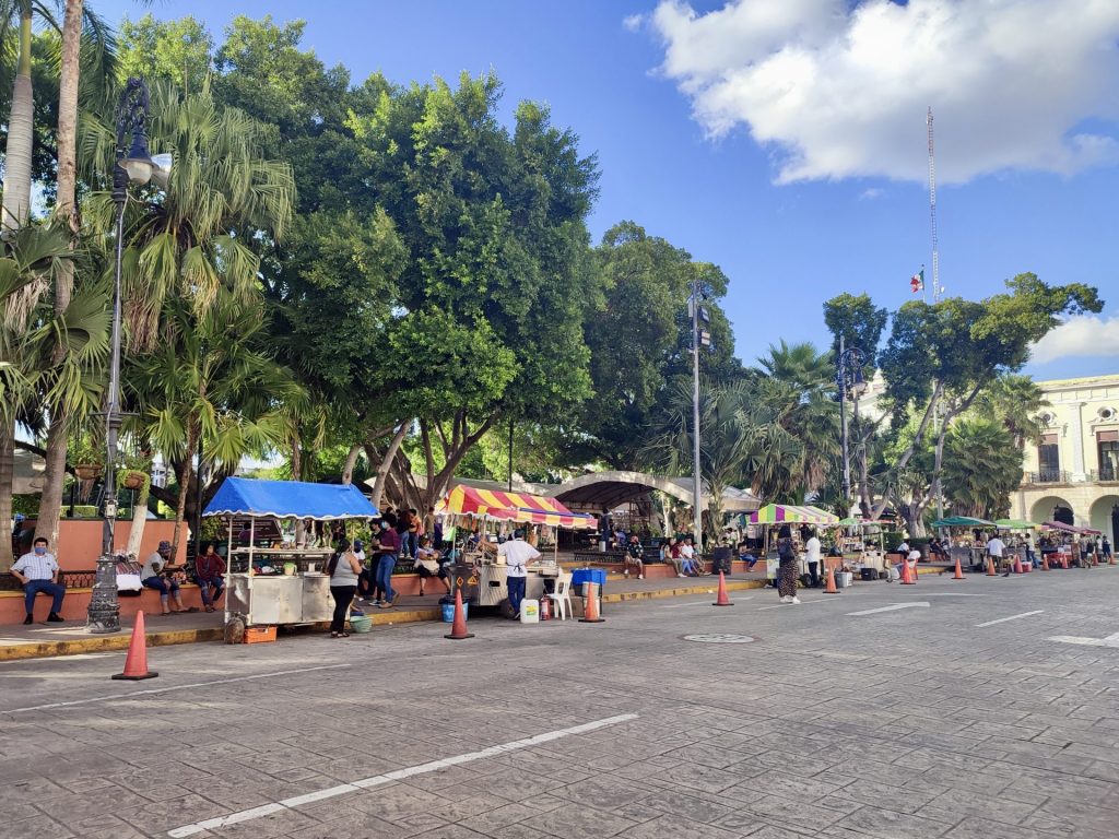 Comida callejera en Mérida Yucatán.