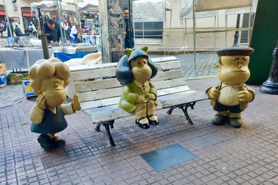 Figura de Mafalda en San Telmo.