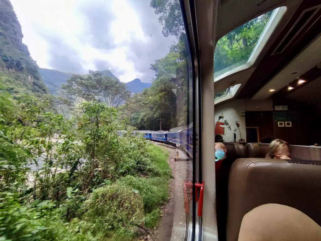 Tren a Machu Picchu.