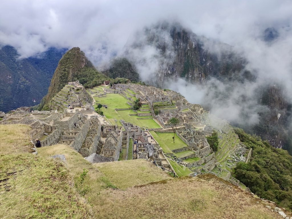 Foto típica de Machu Picchu.