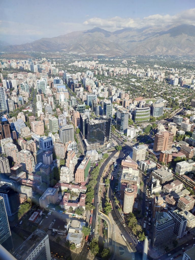 Mirador SKY Costanera de Santiago de Chile.
