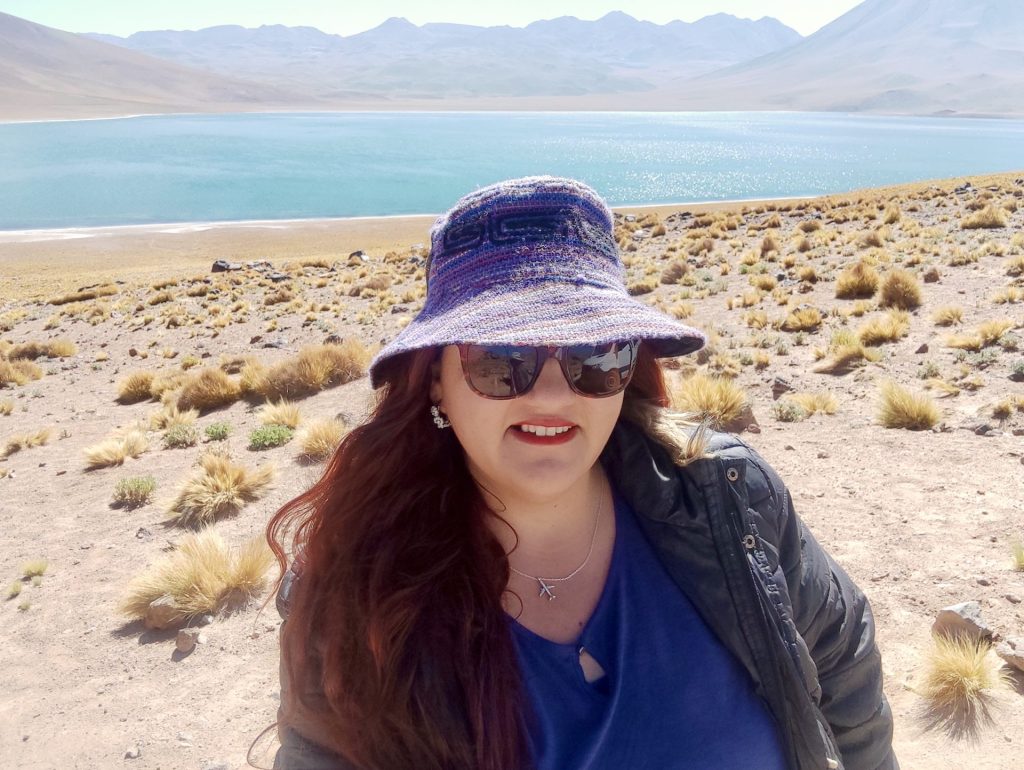 Foto en Laguna Miscanti.