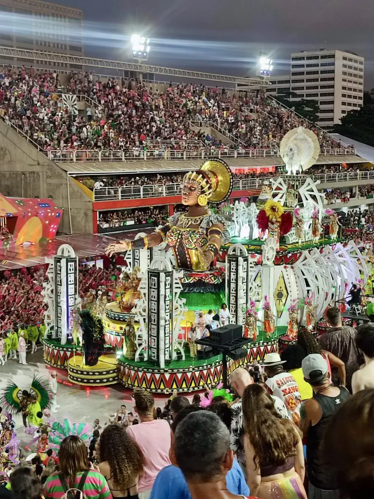Sambódromo de Río de Janeiro en el carnaval.