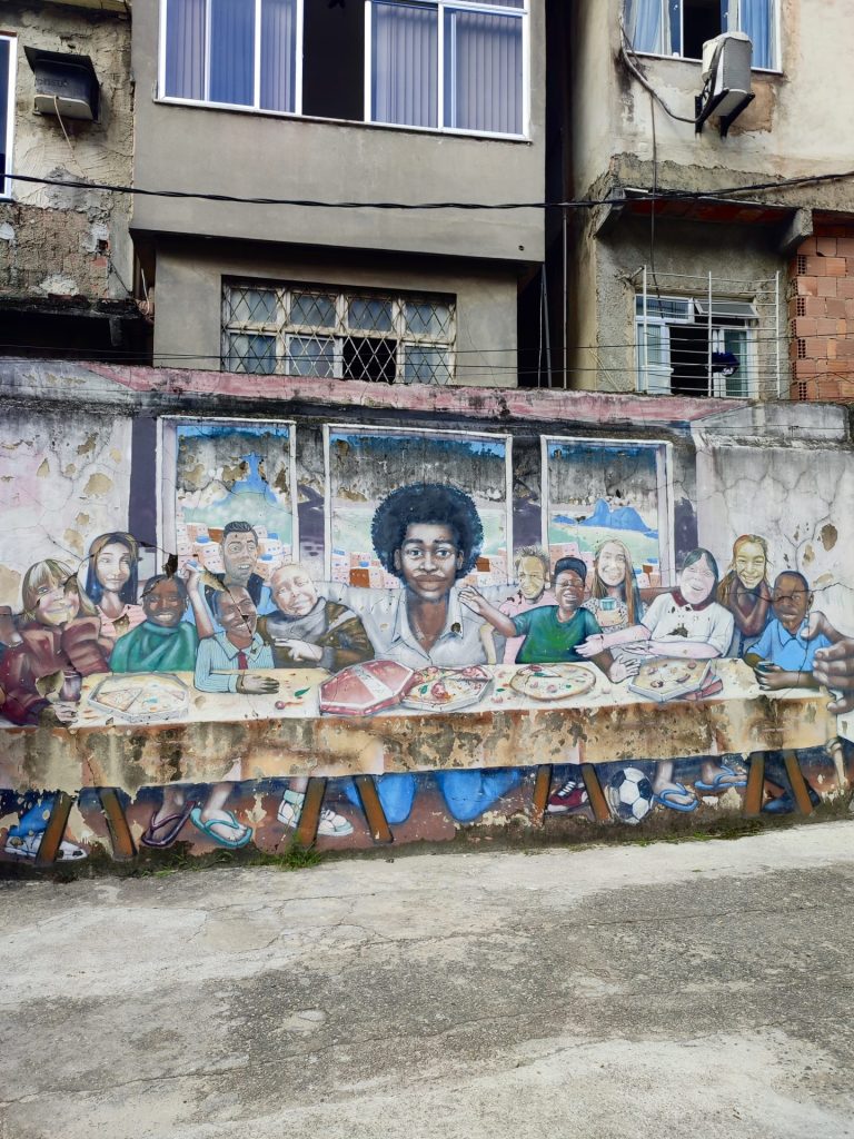 Mural Última Cena de la Favela Rocinha.