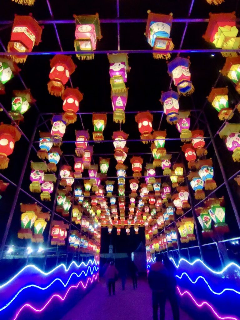 Tunel de faroles chinos Tianfu.