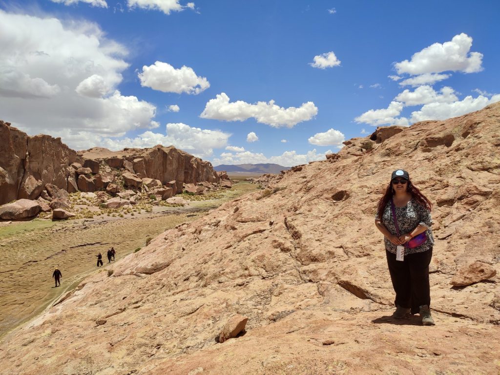 En el Cañón de Catal, Uyuni. Consejos para viajar a Uyuni: protegerse del sol.