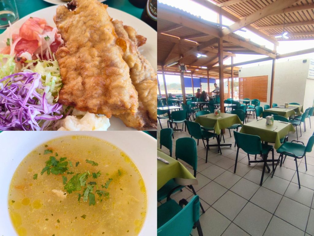 Menú en Mercado Gastronómico de Guanaqueros.