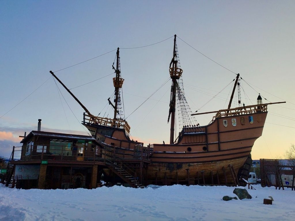 Reconstrucción de barco en Museo Nao Victoria de Punta Arenas.