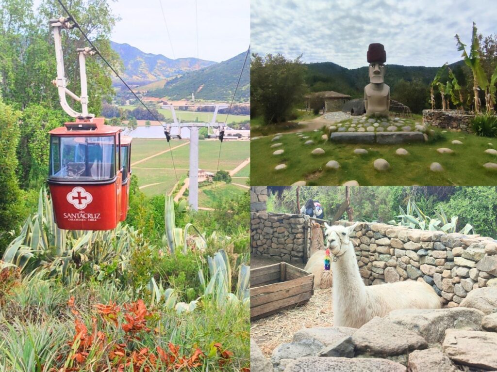 Teleférico y muestras del Cerro Chamán.