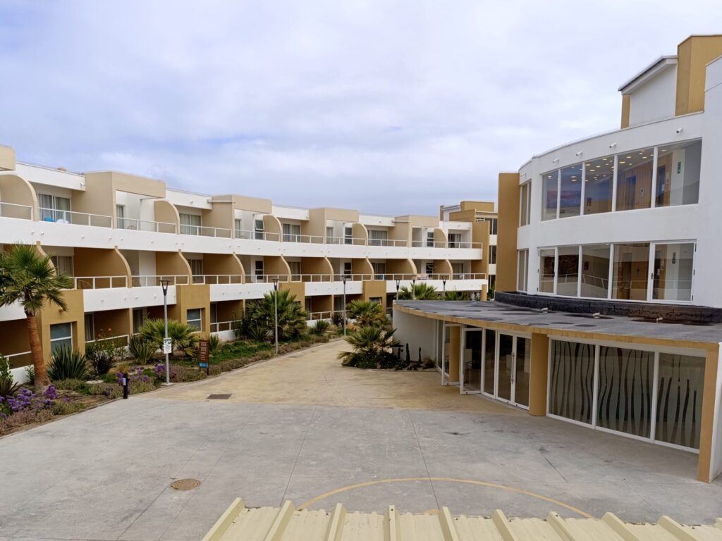 Área de habitaciones del hotel.