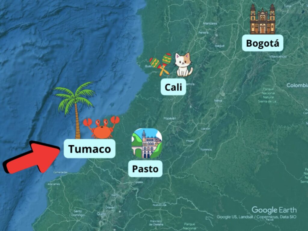 Mapa Ubicación de Tumaco.