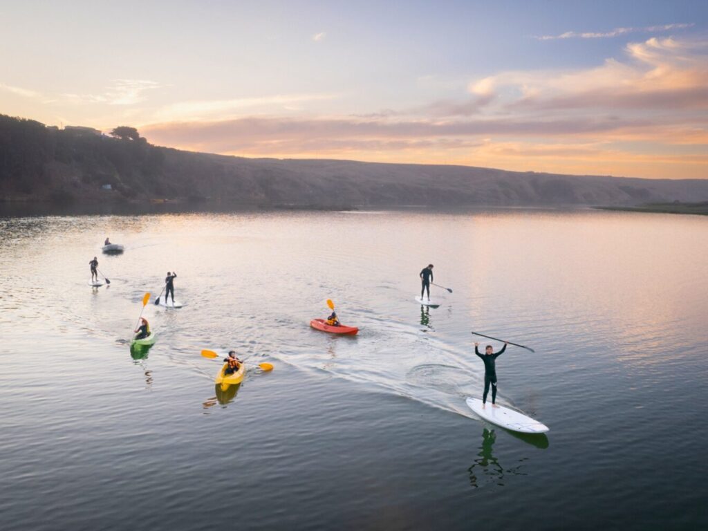 Deportes náuticos en Navidad.